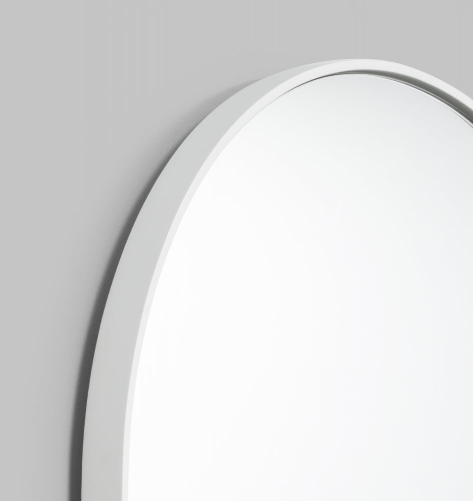 Bjorn Oval Mirror - Bright White - 3 Sizes