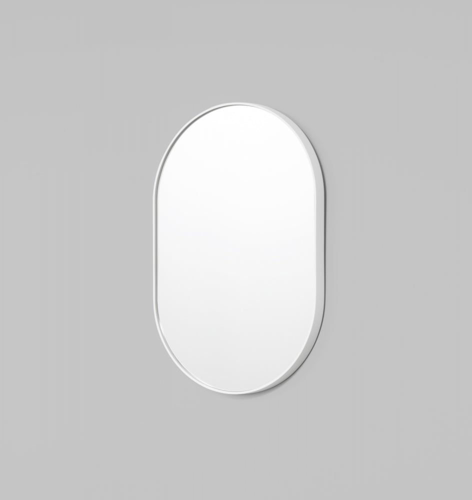Bjorn Oval Mirror - Bright White - 3 Sizes