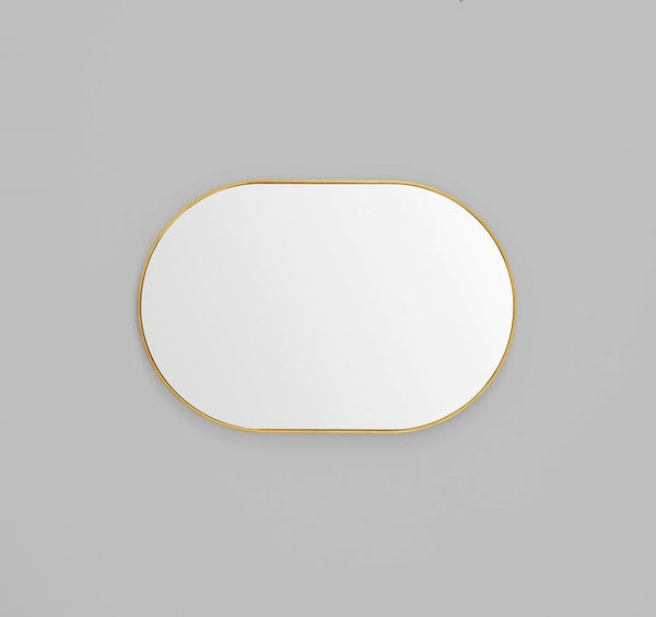 MIDDLE OF NOWHERE Bjorn Oval Mirror - Brass - 3 Sizes