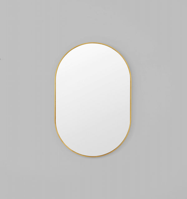 MIDDLE OF NOWHERE Bjorn Oval Mirror - Brass - 3 Sizes