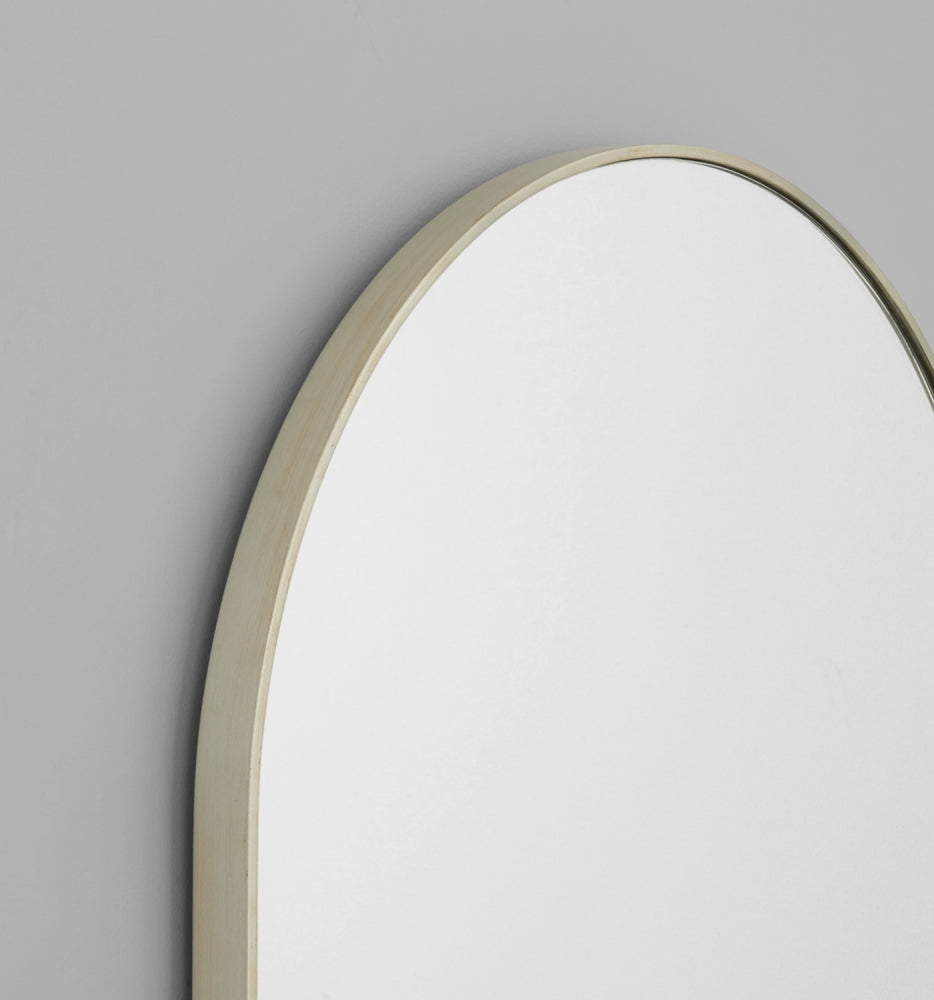 Bjorn Oval Mirror - Silver