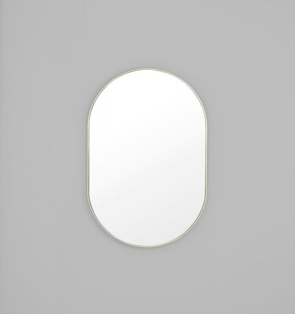 Bjorn Oval Mirror - Silver