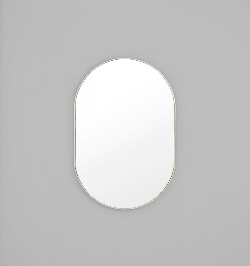 Bjorn Oval Mirror - Silver