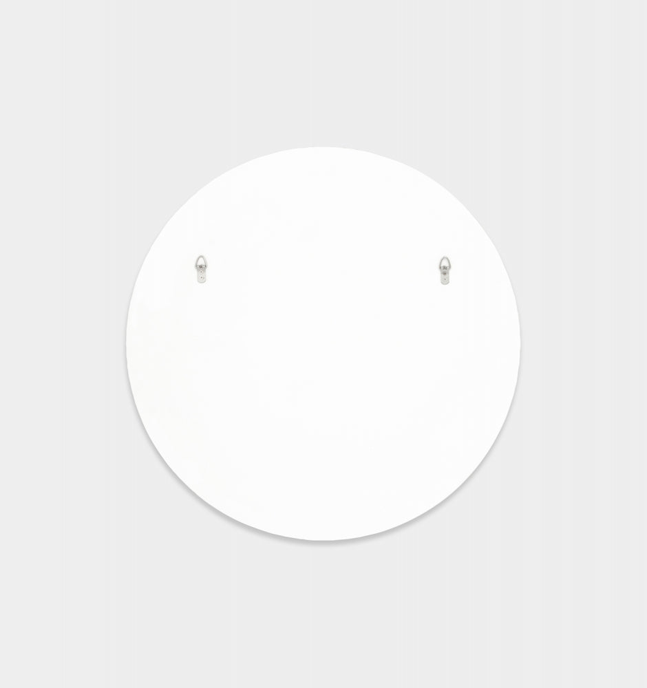 MIDDLE OF NOWHERE Bjorn Round Mirror - Bright White Rodwell and Astor