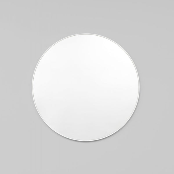 MIDDLE OF NOWHERE Bjorn Round Mirror - Bright White Rodwell and Astor
