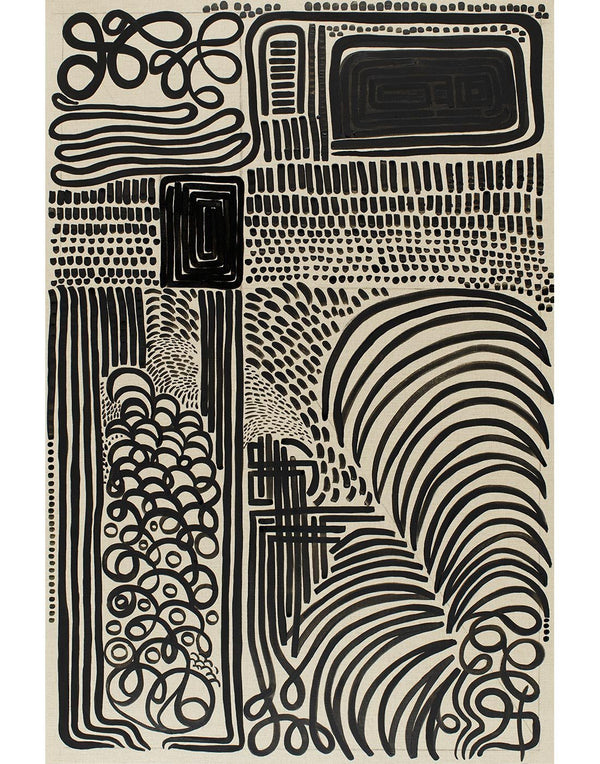 Black Line on Linen by Tori Burke