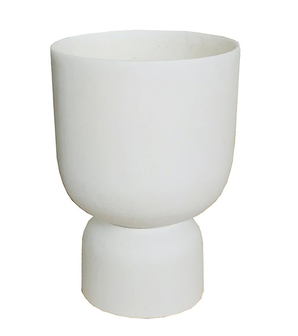 MRD HOME Blanche Planter - Large - Chalk