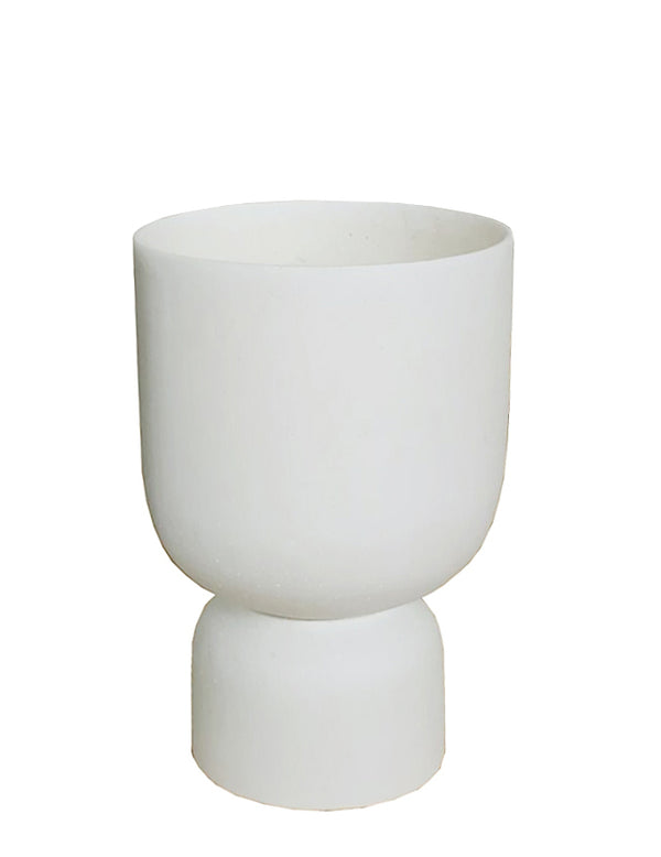 MRD HOME Blanche Planter - Small- Chalk
