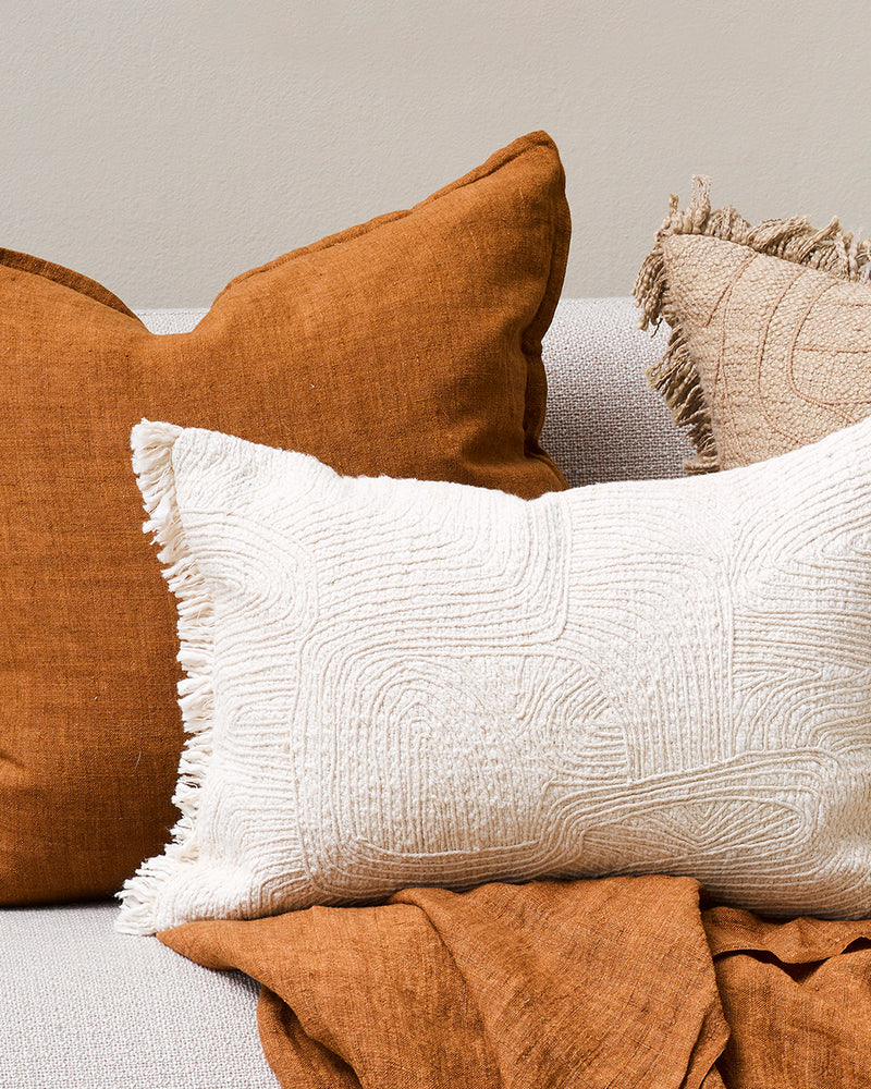 Rodwell and Astor - BAYA Booker Cushion - Ivory 