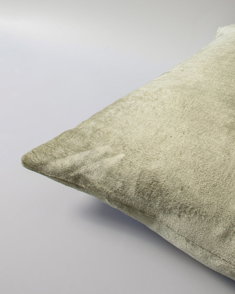 Bromley Velvet Cushion - Pistachio -  55x55cm