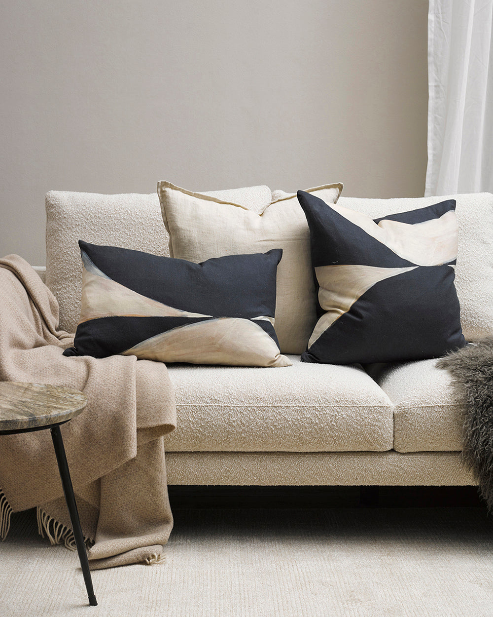 BAYA Cassia Cushion - Almond - 55 x 55cm