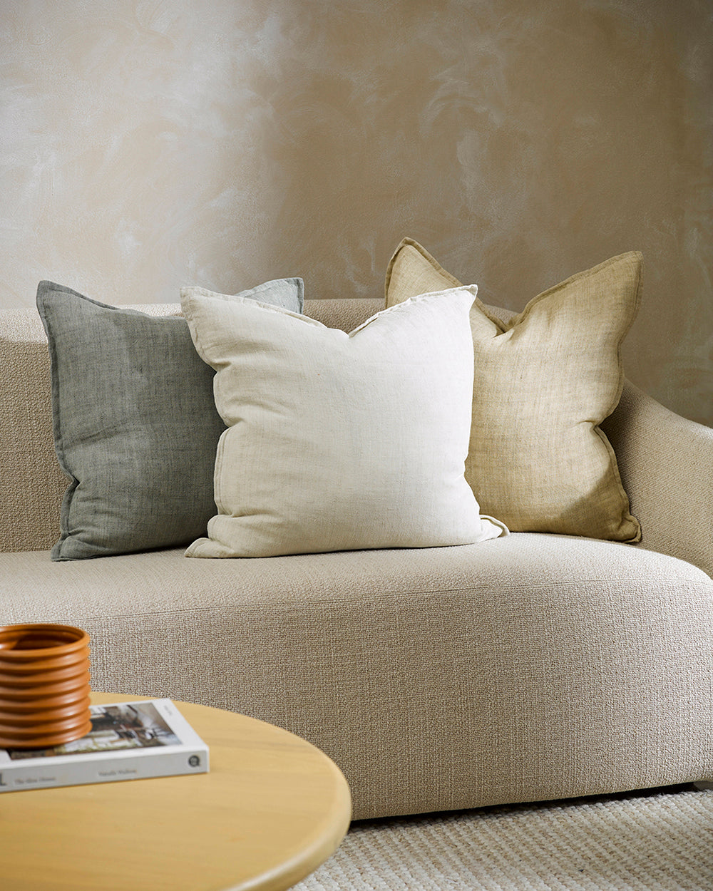 BAYA Cassia Cushion - Sage - 55 x 55cm