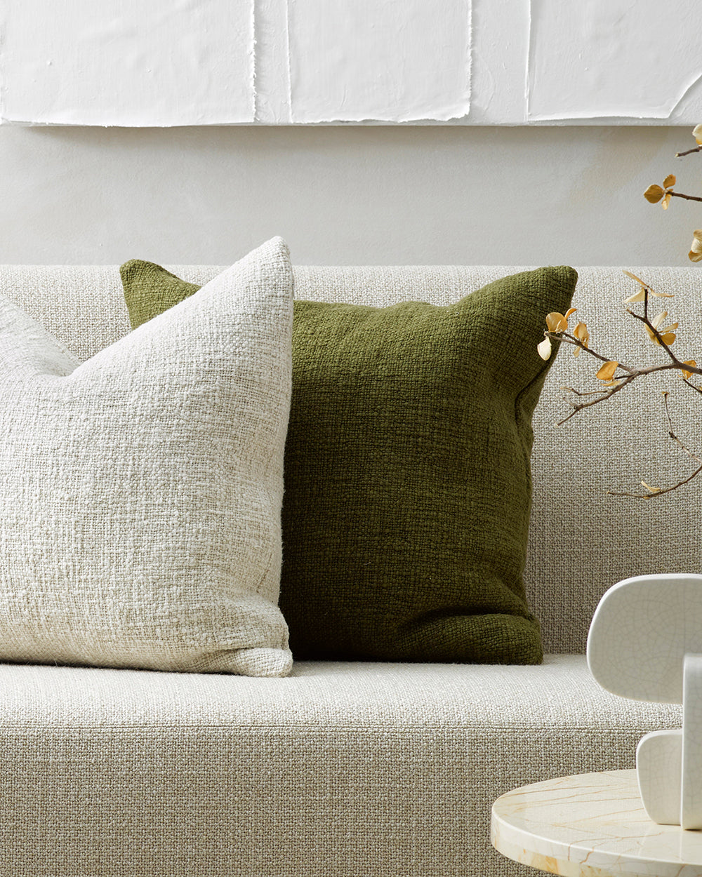 Cyprian Cushion - Caper 50 x 50cm - BAYA Rodwell and Astor Brunswick