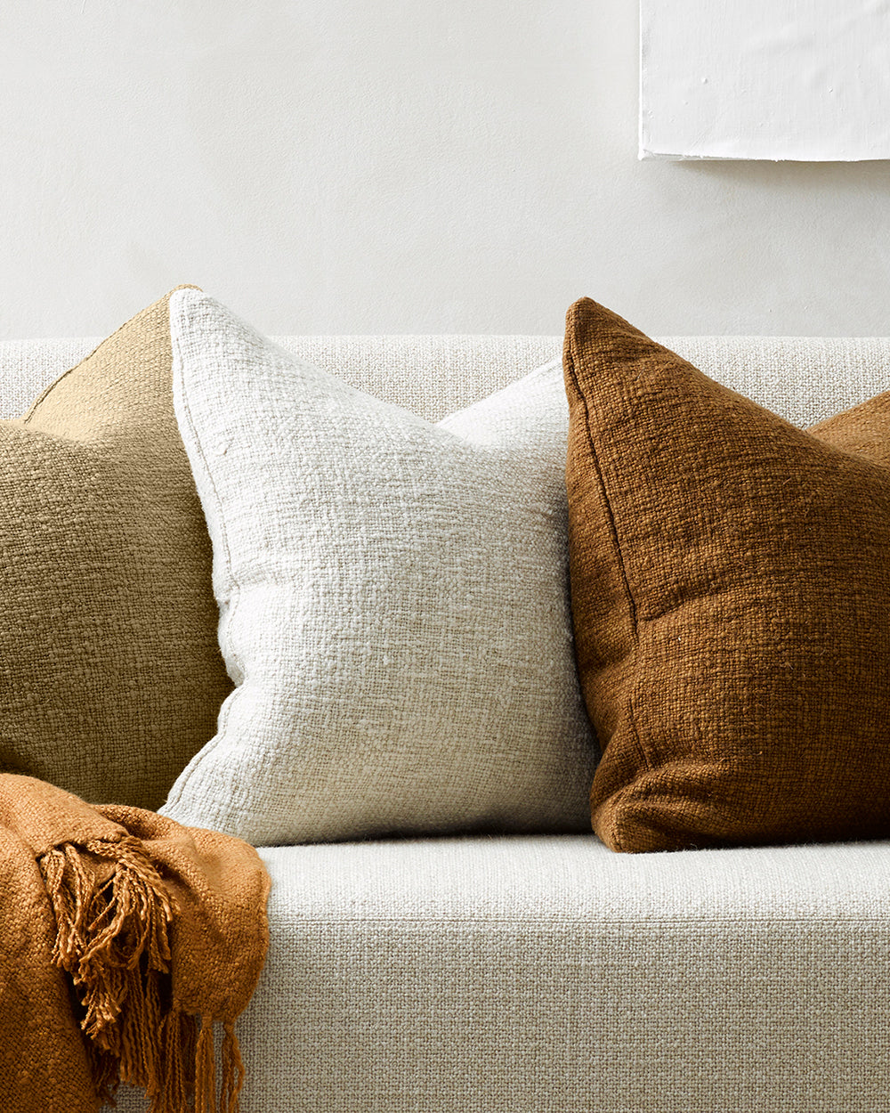 Cyprian Cushion - Oatmeal 50 x 50cm Rodwell and Astor BAYA Brunswick