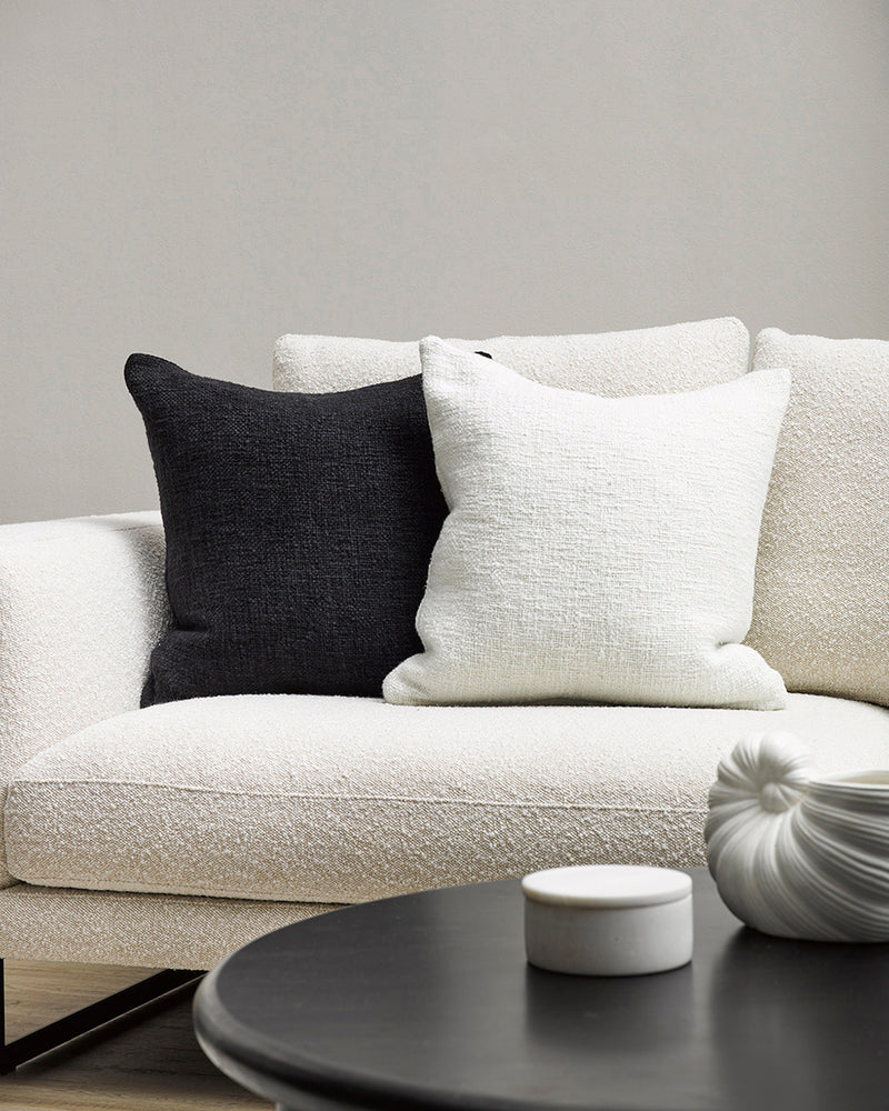 Cyprian Cushion - White - 50 x 50cm Rodwell and Astor BAYA Cushions Brunswick Melbourne Modern Eclectic Style
