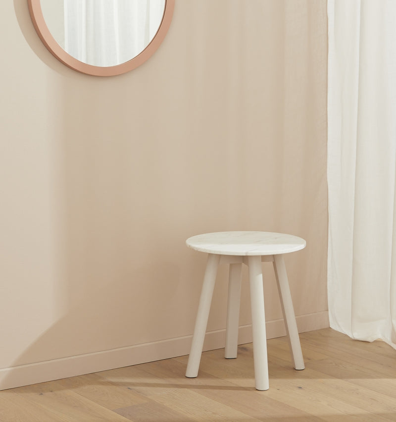 MIDDLE OF NOWHERE Enkel Marble Side Table - Mist