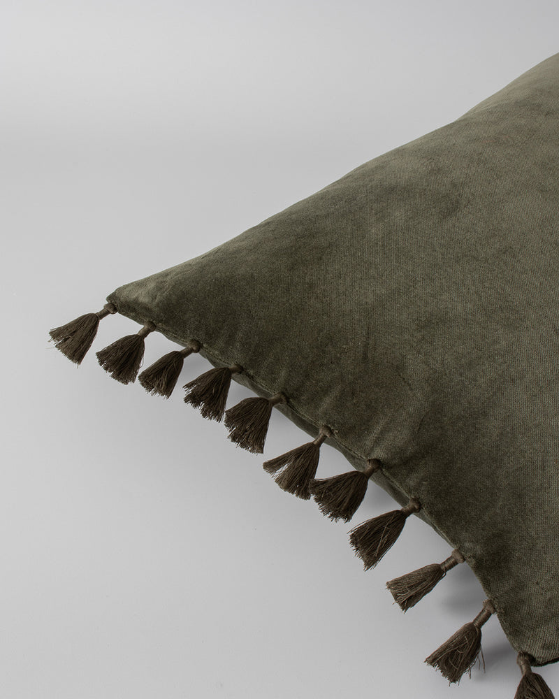 Este Velvet Cushion - Caper - 35 x 53cm BAYA Cushions Rodwell and Astor Modern Eclectic Style Brunswick Melbourne