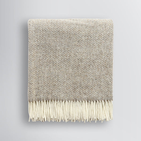 Rodwell and Astor - BAYA Featherston 100% NZ Wool Throw - Bracken