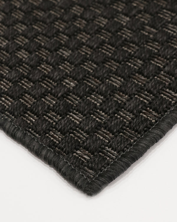 BAYA Flax Outdoor Rug - Charcoal