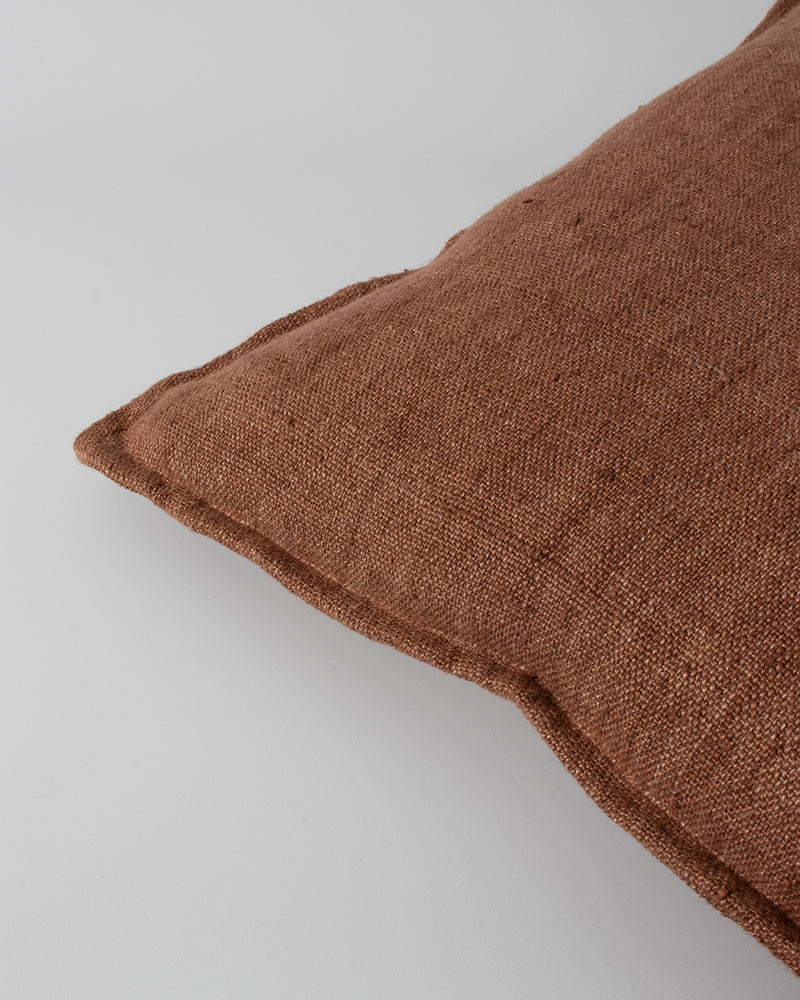 Flaxmill Linen Cushion - Chutney