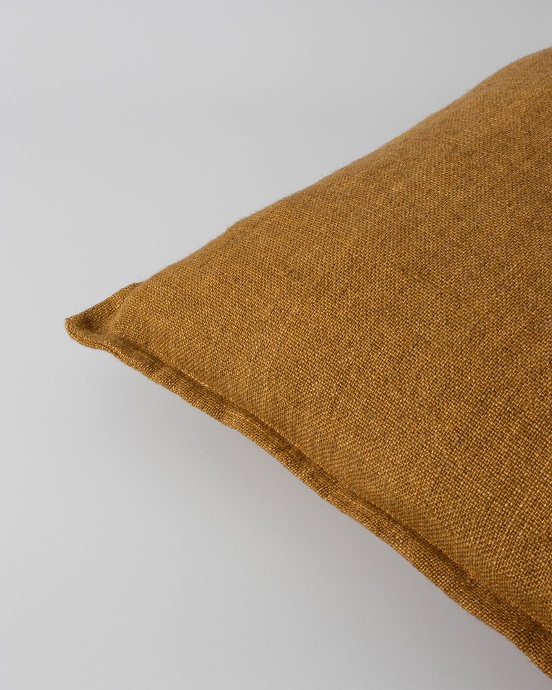 Flaxmill Linen Cushion - Nutmeg