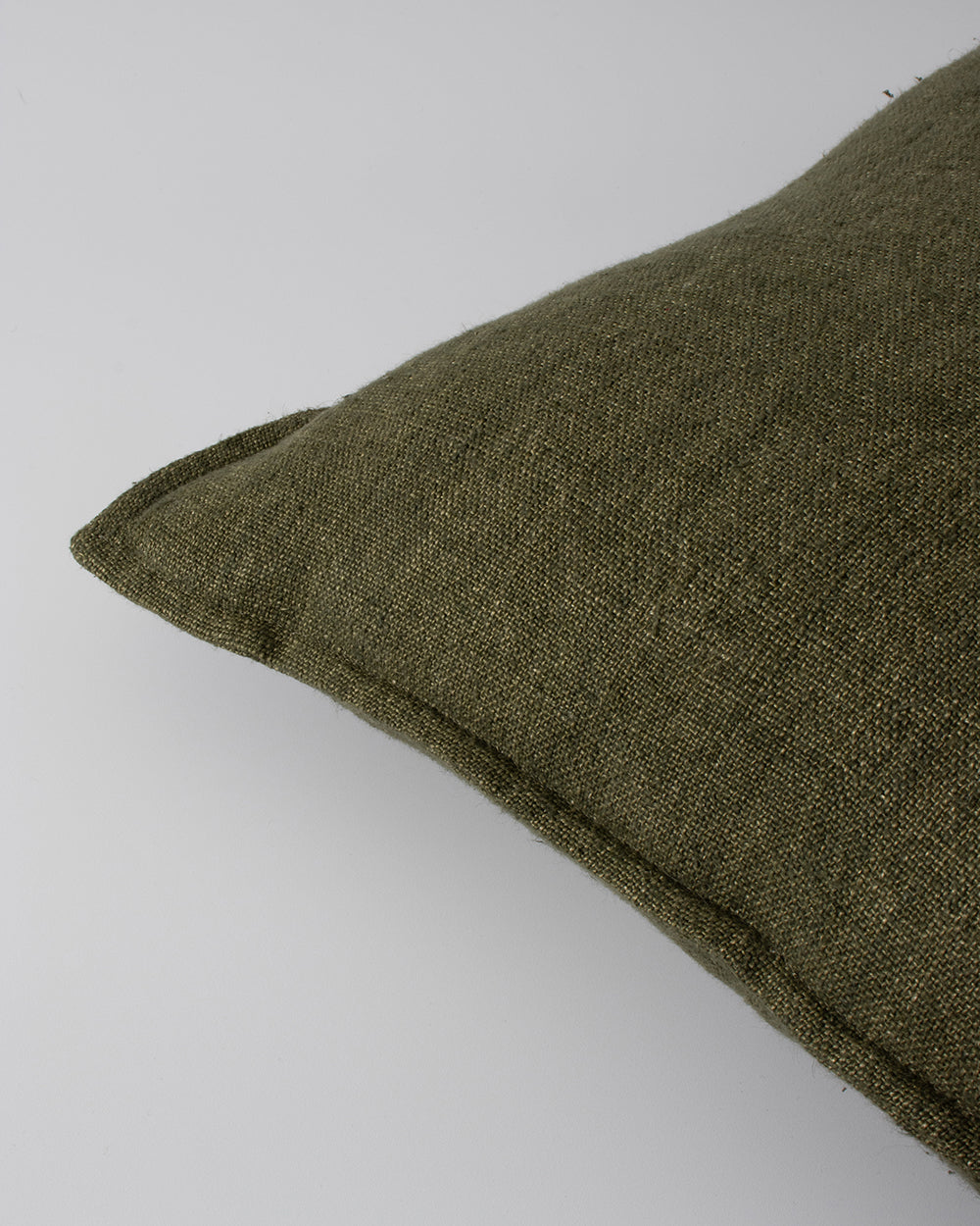 Flaxmill Linen Cushion - Winter Moss
