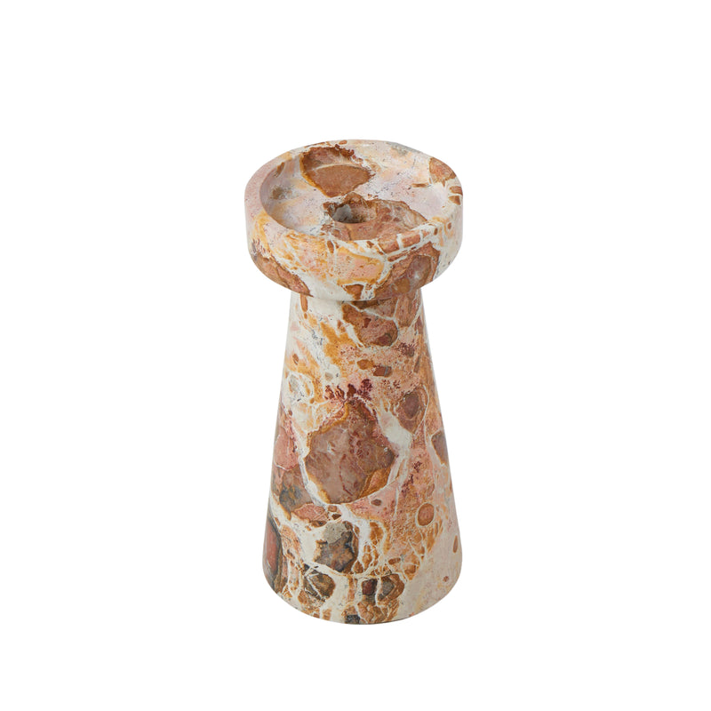 Grand Designs Caprani Marble Candle Holder 20cm - Beige