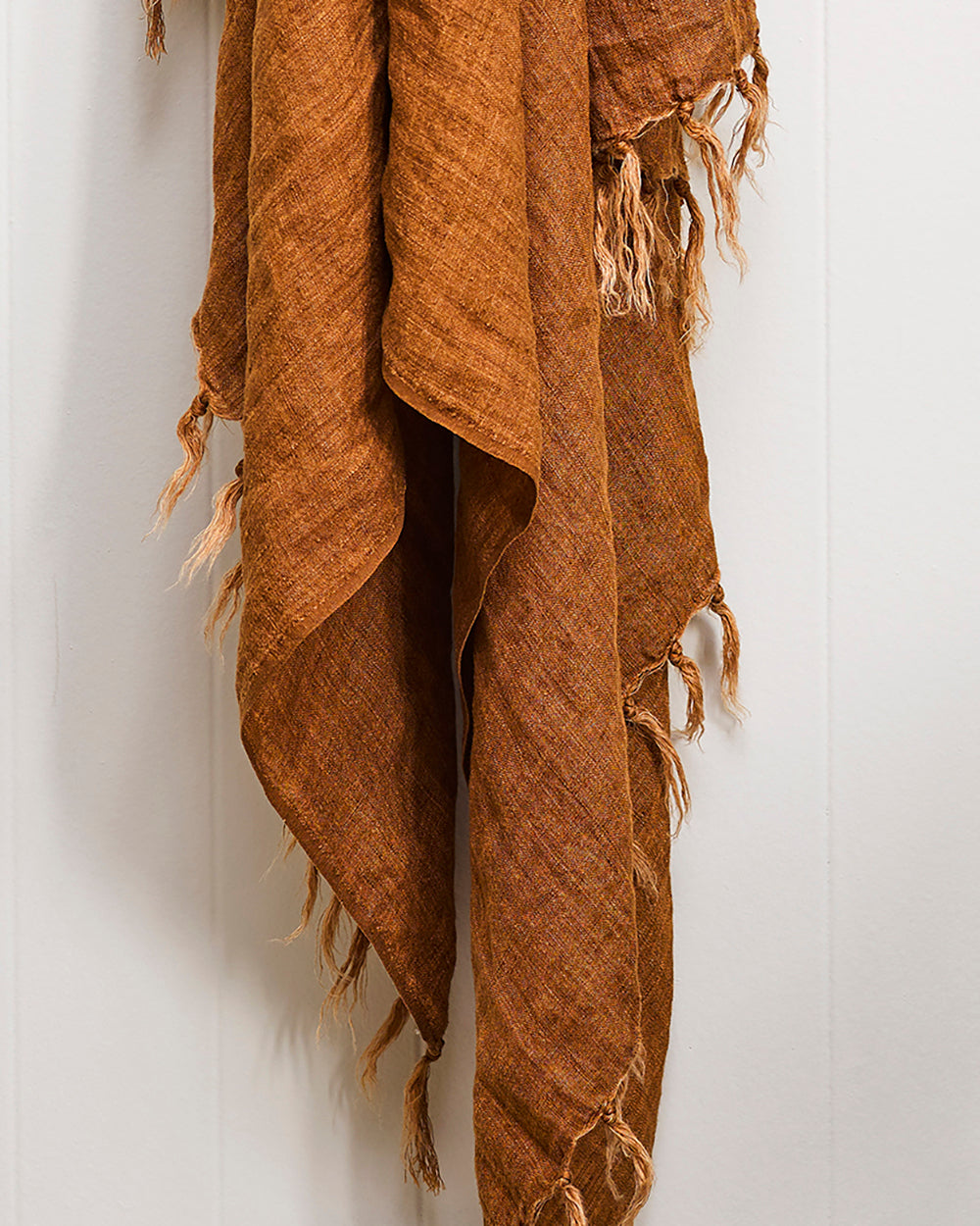 Indira Linen Throw - Tobacco