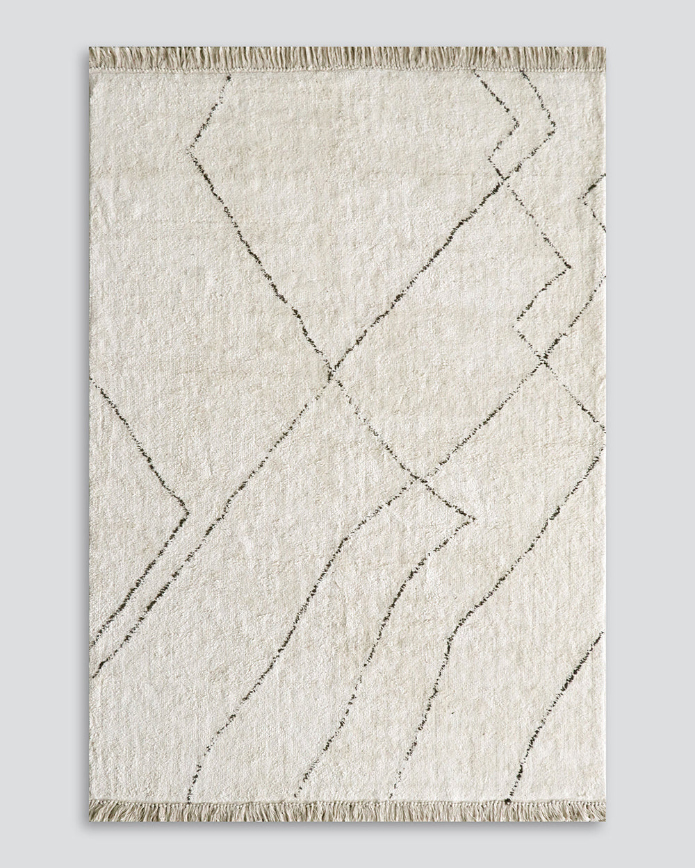 Nordstrand Inge Cotton Floor Rug - Ivory/Brown Rodwell and Astor