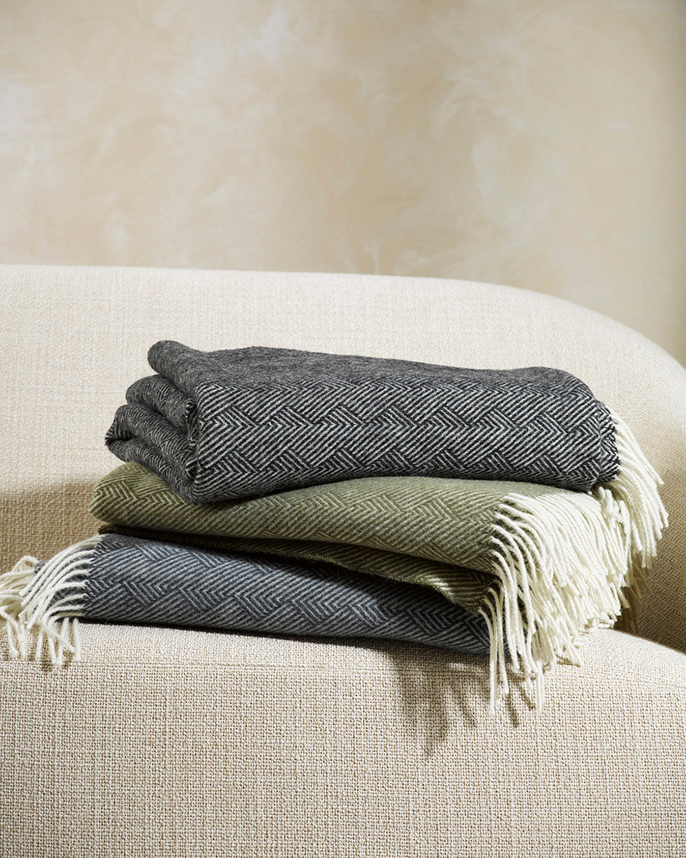 BAYA Lana 100% NZ Wool Throw - Licorice Rodwell and Astor Modern Eclectic Style Brunswick Melbourne Homewares