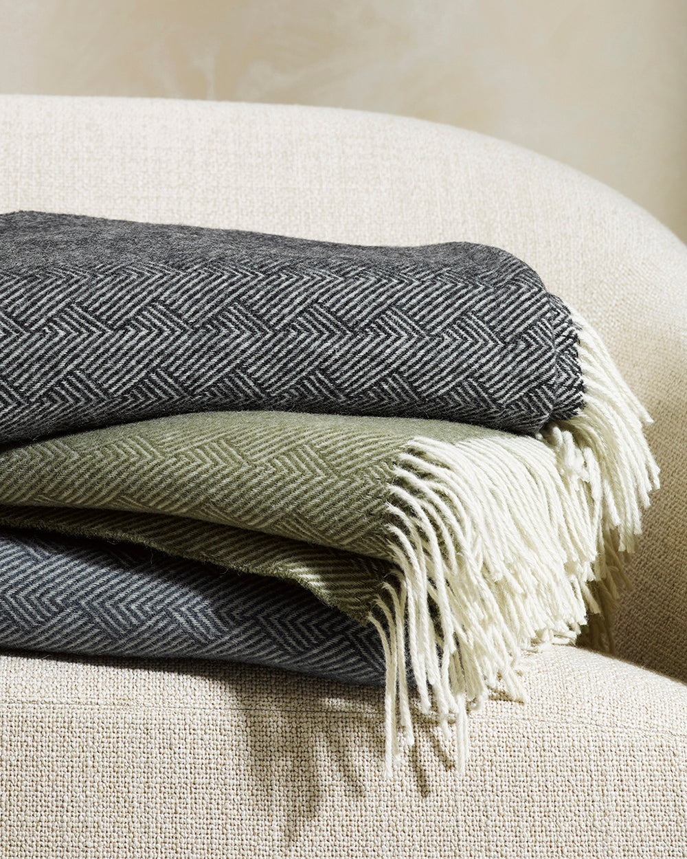 BAYA Lana 100% NZ Wool Throw - Licorice Rodwell and Astor Modern Eclectic Style Brunswick Melbourne Homewares