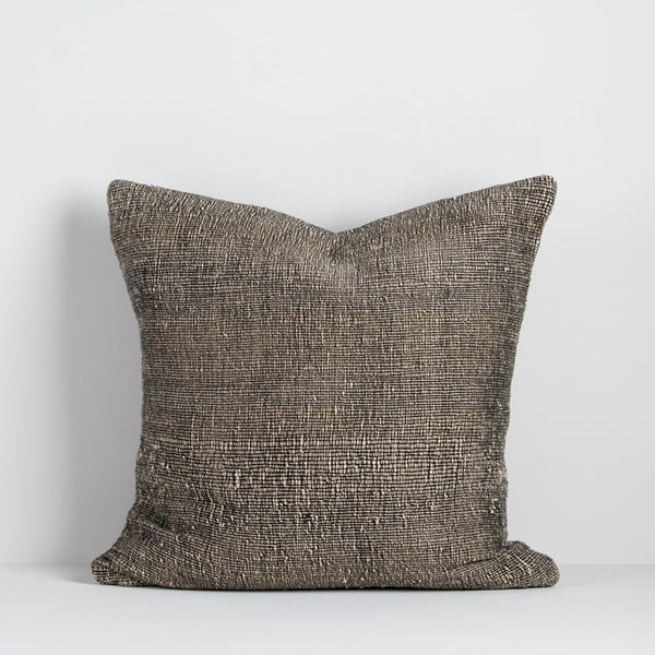 Magnus Cushion - Black/Natural - 50x50cm Rodwell and Astor Modern Eclectic Style Brunswick Melbourne