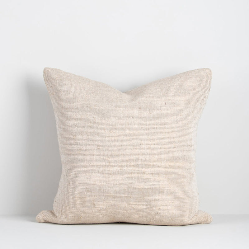 Magnus Cushion - White/Natural - 50x50cm Rodwell and Astor Modern Eclectic Style Brunswick Melbourne