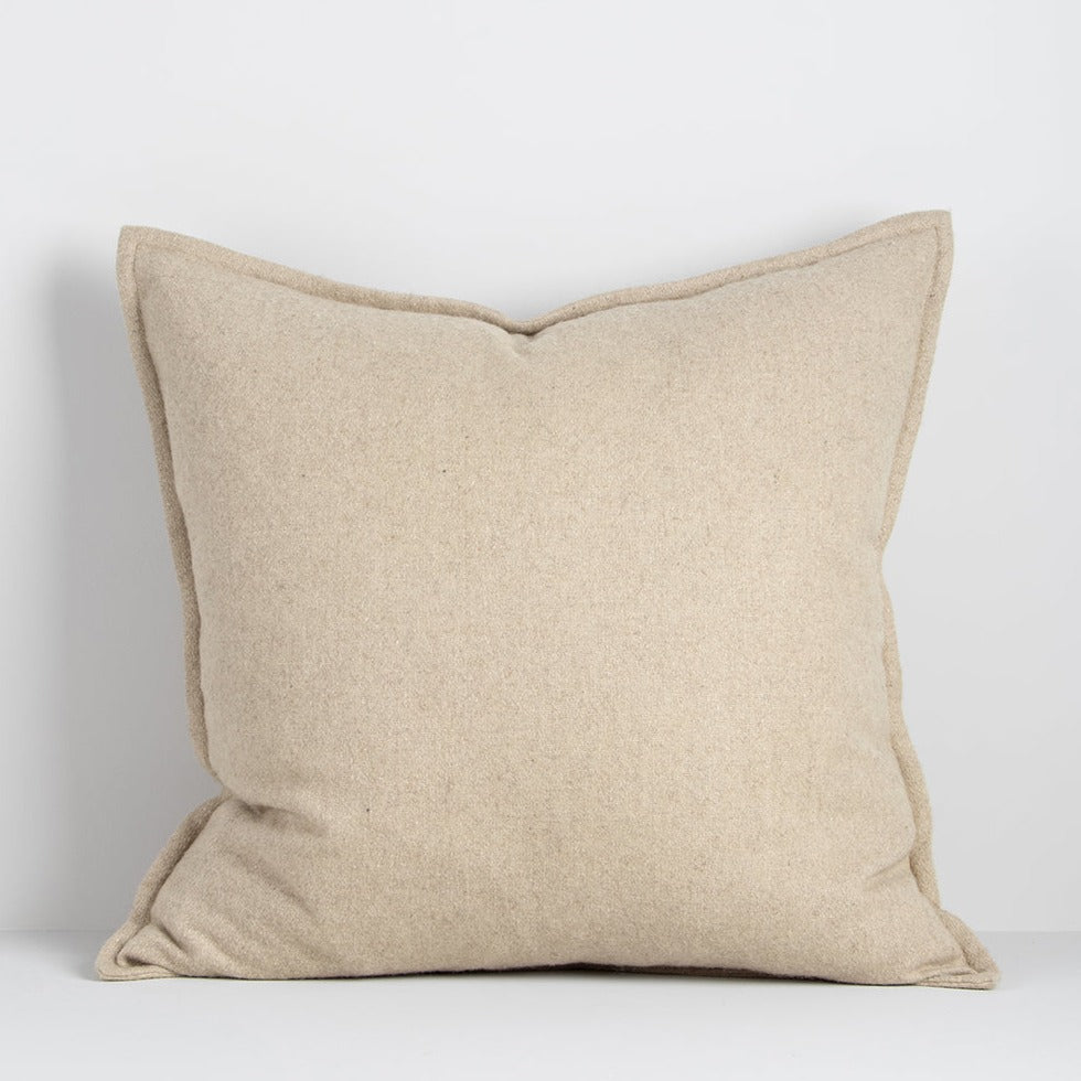 BAYA Maximus Wool Blend Cushion - Oat - 55x55cm Brunswick Cushions Rodwell and Astor Modern Eclectic Style