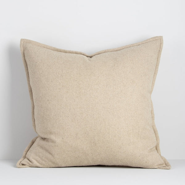 Maximus Wool Blend Cushion - Oat - 55x55cm Brunswick Cushions Rodwell and Astor Modern Eclectic Style