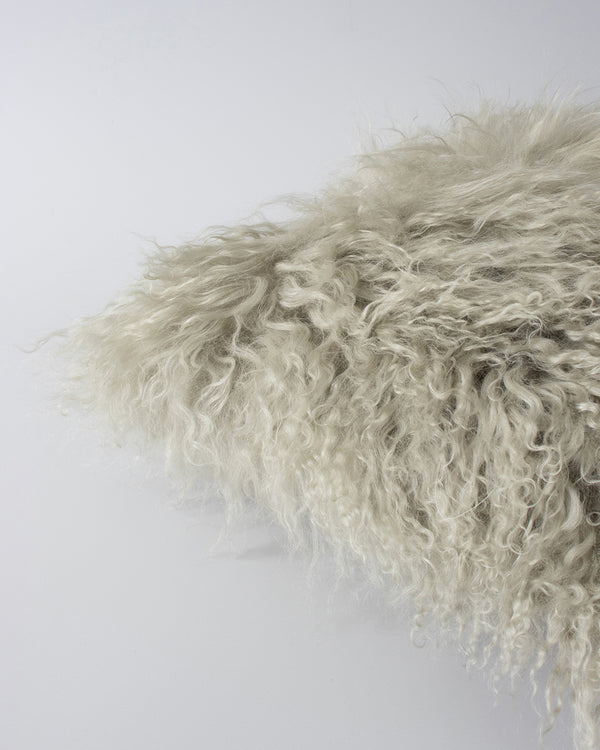 Rodwell and Astor - BAYA Meru Cushion - Tibetan Lamb Hide - Oatmeal 