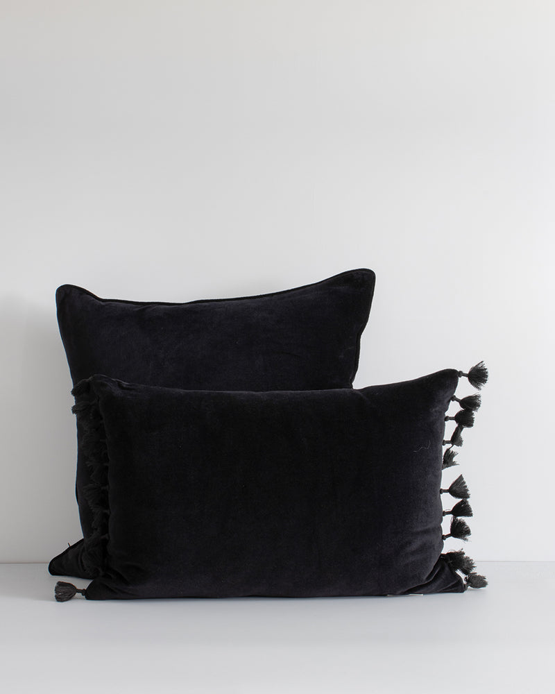 Rodwell and Astor - BAYA Montpellier Velvet Cushion - Black 