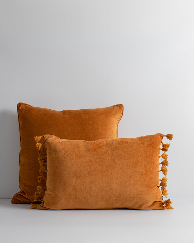 Este Velvet Cushion - Nutmeg - 35 x 53cm Rodwell and Astor Baya Cushions Modern Eclectic Style Brunswick Melbourne