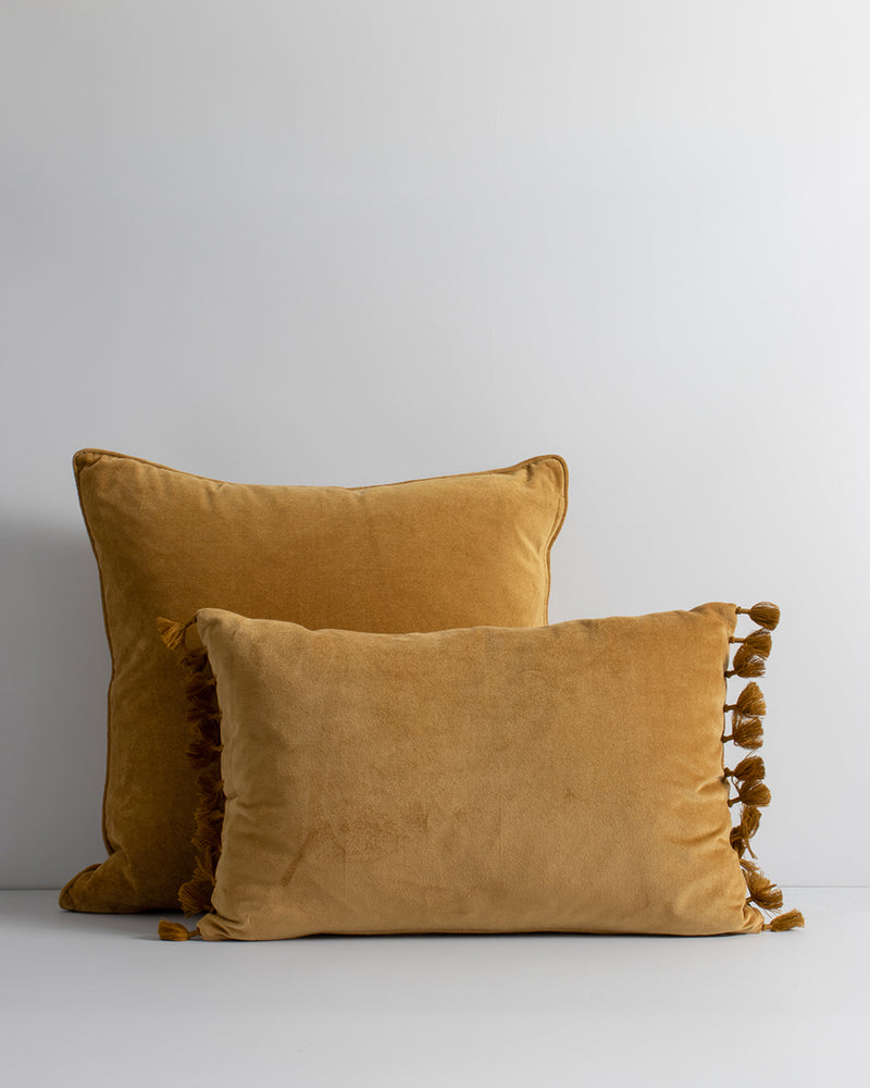 Este Velvet Cushion - Saddle - 35 x 53cm BAYA Cushions Rodwell and Astor Modern Eclectic Style Brunswick Melbourne