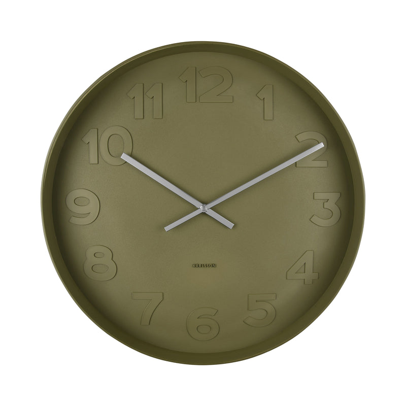 Rodwell and Astor - Karlsson Mr Green Wall Clock 51cm - Moss Green