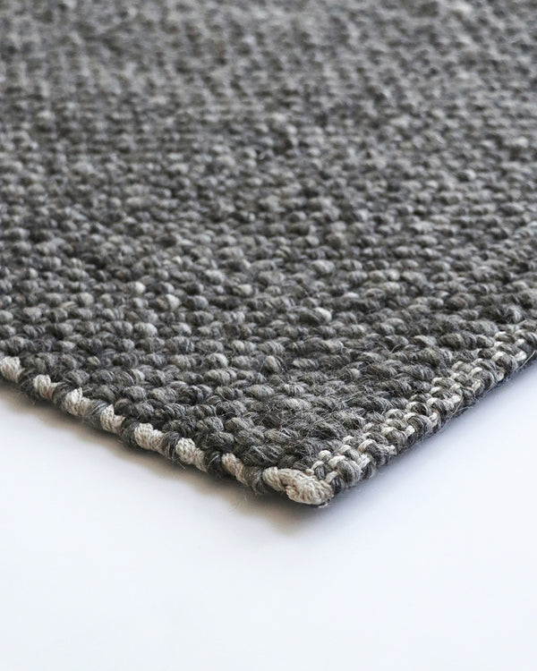 Nebraska Floor Rug - Charcoal Handwoven Natural Fibre rugs Rodwell and Astor