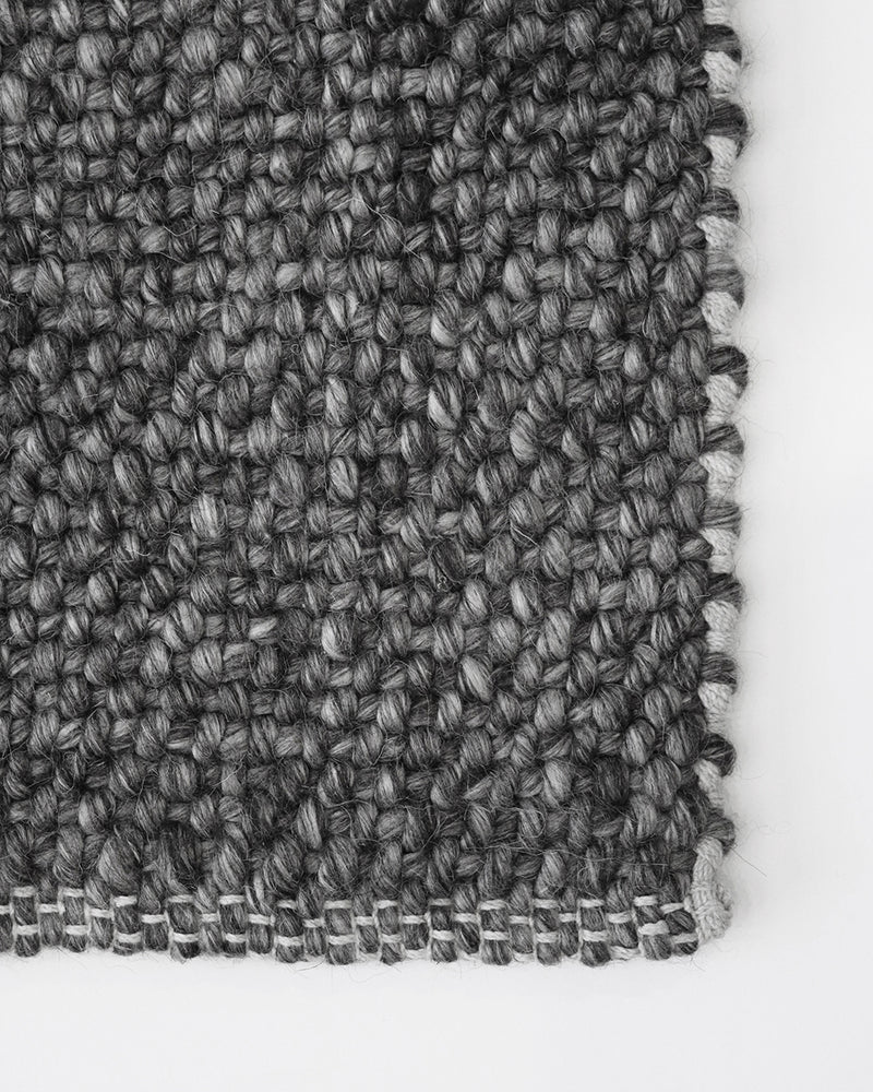 Nebraska Floor Rug - Charcoal Handwoven Natural Fibre rugs Rodwell and Astor