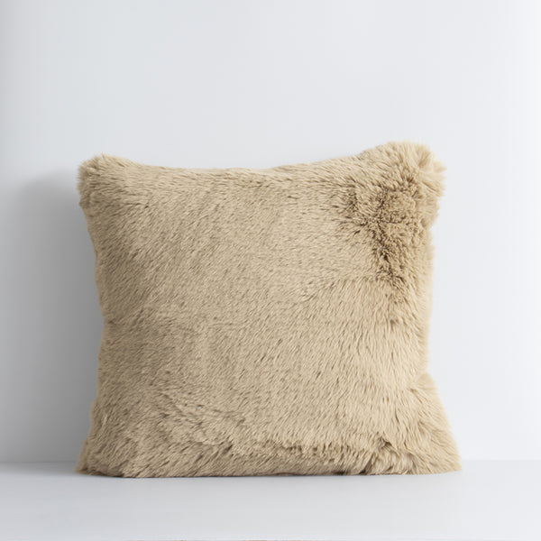 Rodwell and Astor - BAYA Pele Faux Fur Cushion - Biscuit 