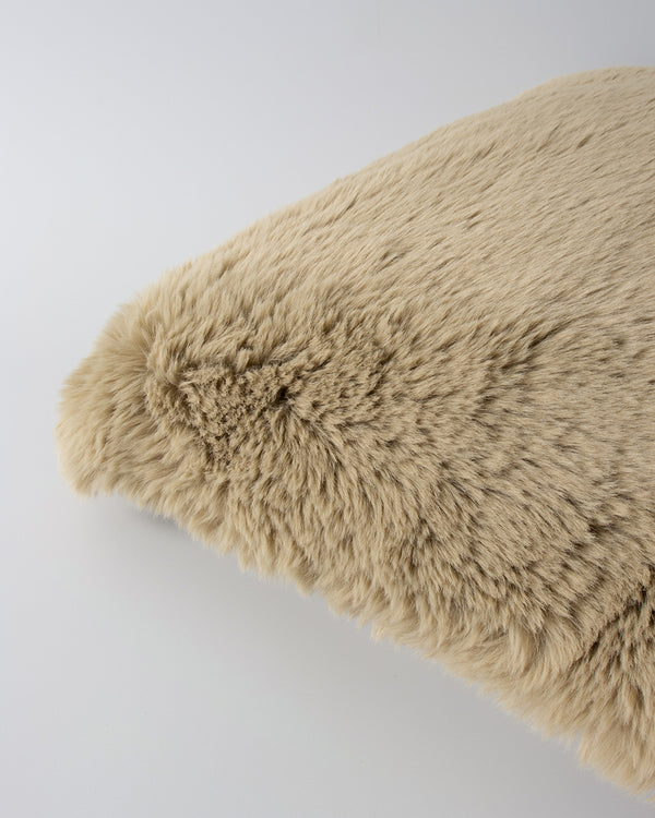 Rodwell and Astor - BAYA Pele Faux Fur Cushion - Biscuit 