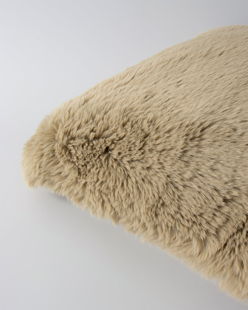Rodwell and Astor - BAYA Pele Faux Fur Cushion - Biscuit 