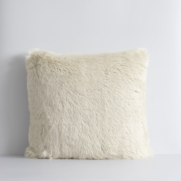 Rodwell and Astor - BAYA Pele Faux Fur Cushion - Ecru
