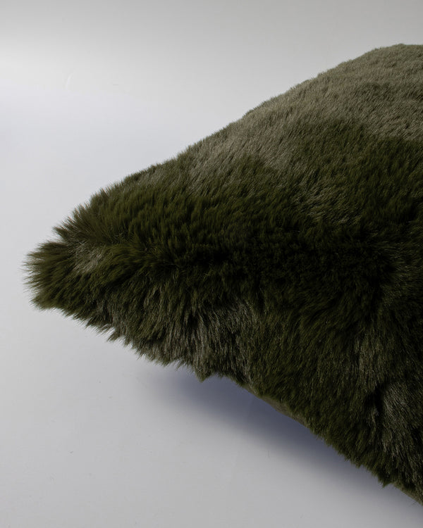 Rodwell and Astor - BAYA Pele Faux Fur Cushion - Seaweed