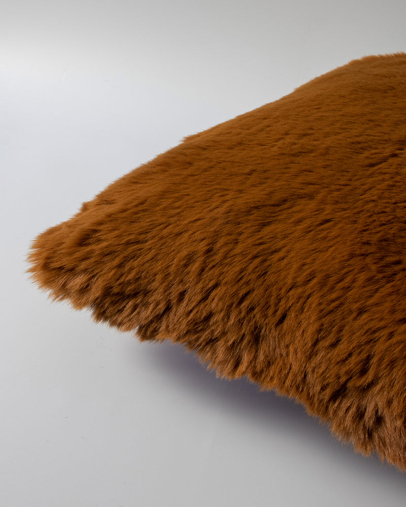 Rodwell and Astor - BAYA Pele Faux Fur Cushion - Sienna 