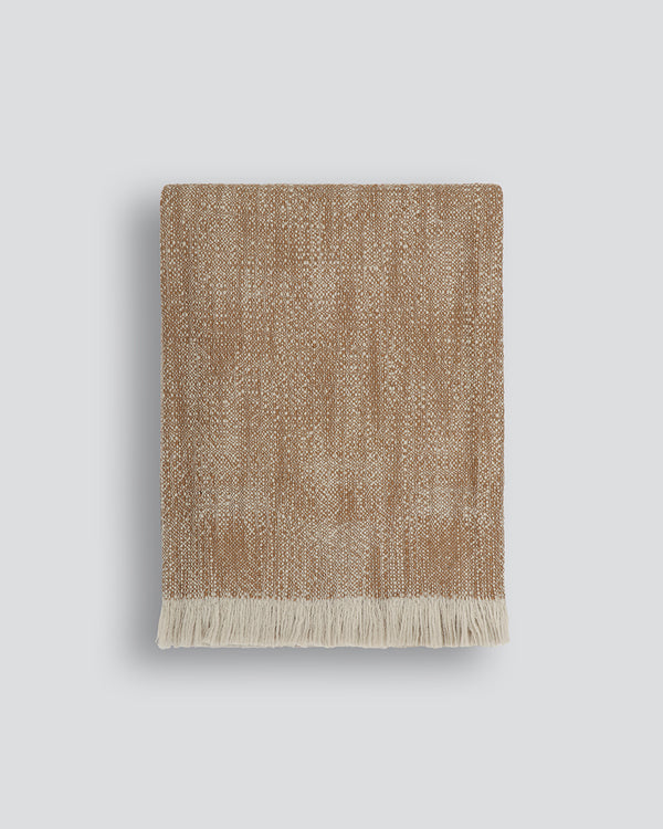 Perendale 100% Wool Throw - Cinnamon Rodwell and Astor Modern Eclectic Style Baya Stockist Brunswick Melbourne