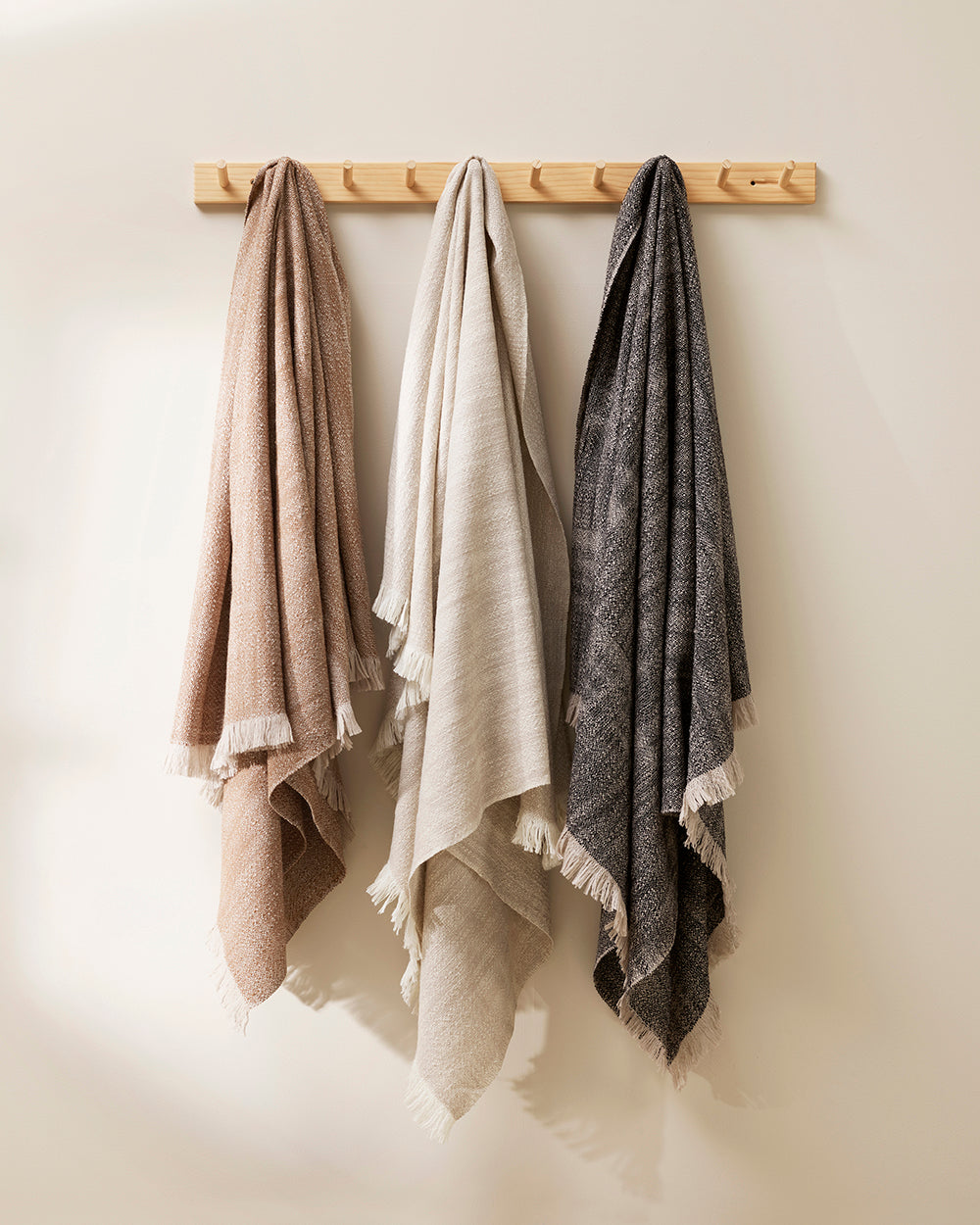 Perendale 100% Wool Throw - Oatmeal - Rodwell and Astor Modern Eclectic Style Brunswick Melbourne